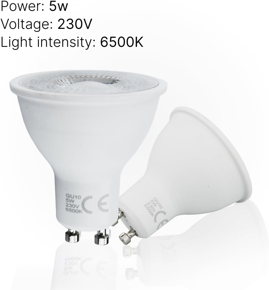 GU10 Led Bulbs Warm White, 5W, Dimmable Spotlight Bulbs GU10 Led Bulbs Warm White, 5W, Dimmable Spotlight Bulbs